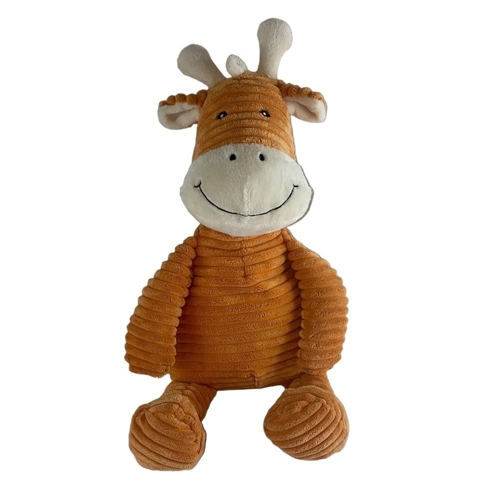 Unipak Giraffe Kordy Corduroy Stuffed‎ Animal Chenille Orange Plush Toy